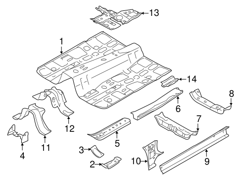 XV Crosstrek FLOOR & RAILS