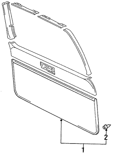 Land Cruiser INTERIOR TRIM - TAIL GATE