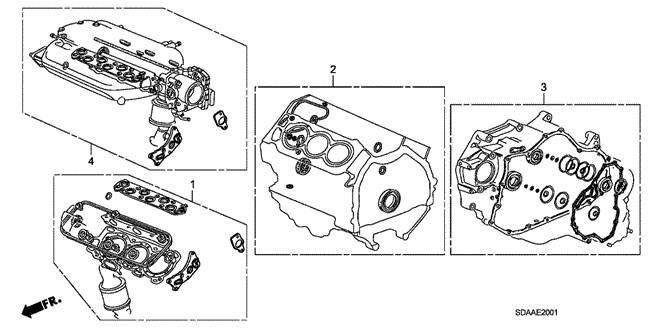 ENGINE/GASKET KIT (V6) for 2007 Honda ACCORD SEDAN #1