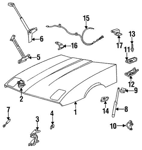 Corvette HOOD & COMPONENTS