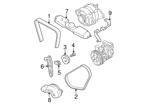 Impreza BELTS & PULLEYS