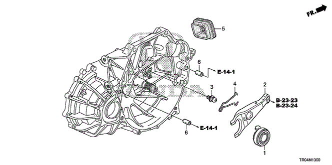 CIVIC SEDAN MT CLUTCH RELEASE (2.4L)