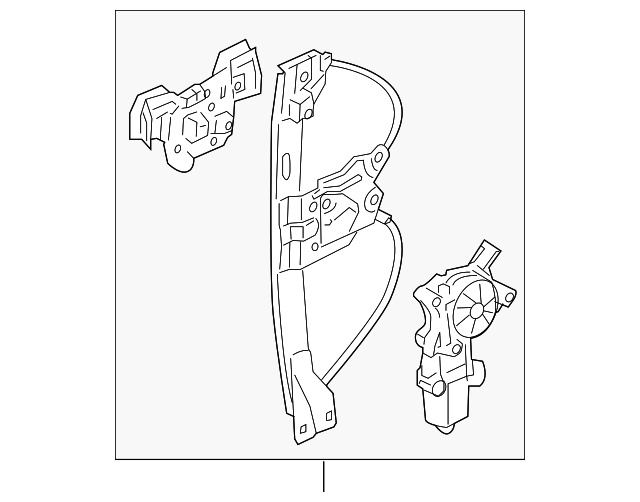 22777911 Деталь WINDOW REGULATOR, LEFT