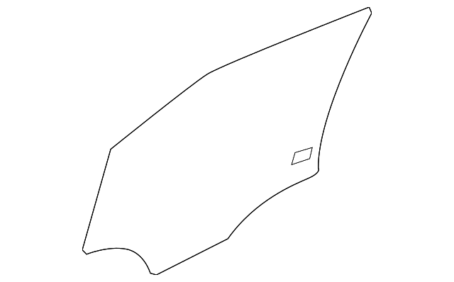 15242620 Деталь DOOR GLASS, RIGHT