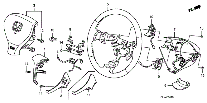 CHASSIS/STEERING WHEEL (SRS) for 2008 Honda FIT #1