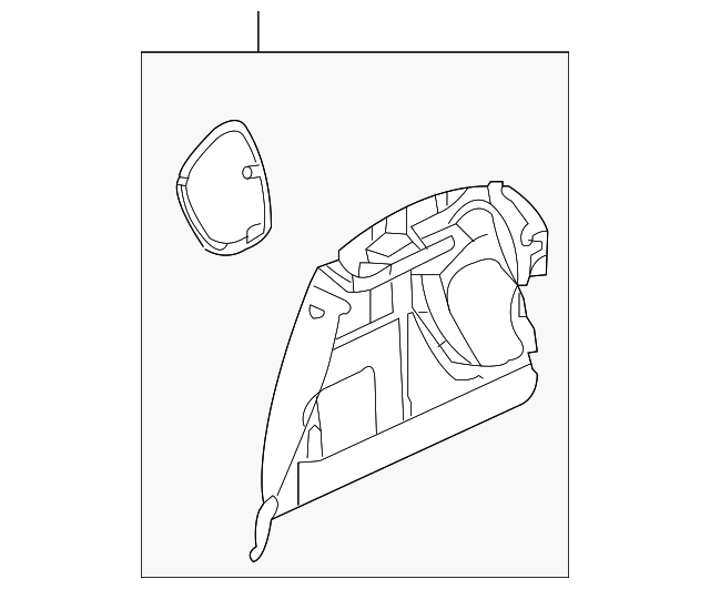 BN8F-68-870D-30 Деталь TRUNK SIDE TRIM, LEFT