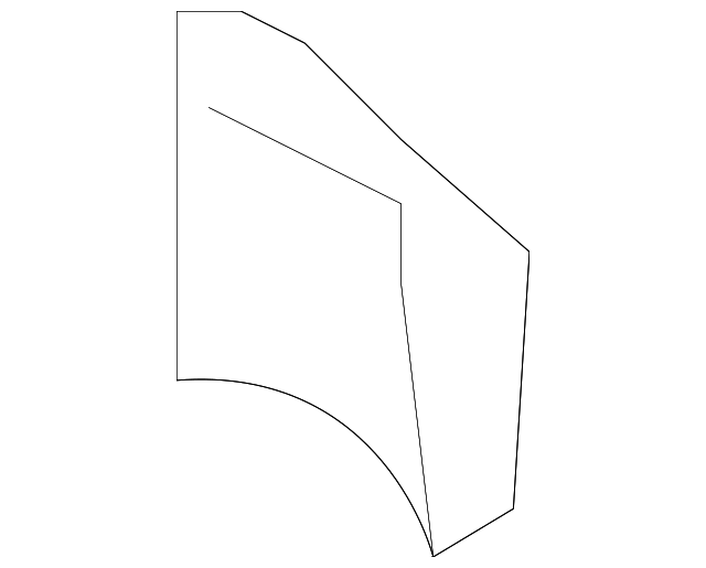 BP4K68893A30 Деталь REAR BODY TRIM COVER