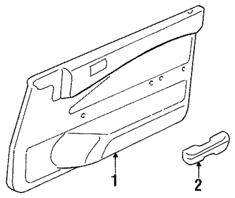 Escort INTERIOR TRIM - DOOR
