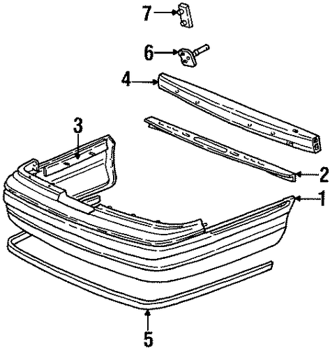 Crown Victoria BUMPER & COMPONENTS - REAR