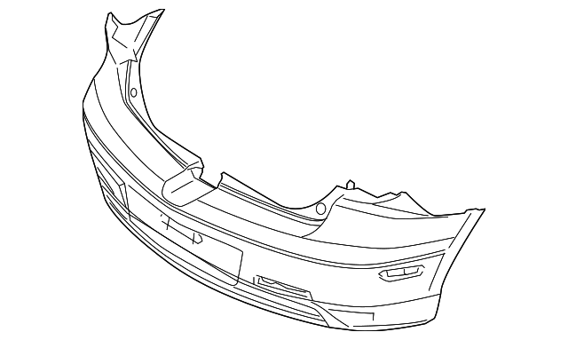 BA6R-50-221E-BB BUMPER COVER