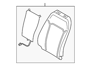 2013-2015 Ford Fusion Seat Back Pad DS7Z-5464811-A 2013-2015 Ford Fusion Seat Back Pad DS7Z-5464811-A