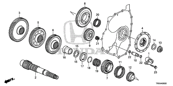 TRANSMISSION - AUTOMATIC/AT COUNTERSHAFT for 2012 Honda CIVIC SEDAN #1