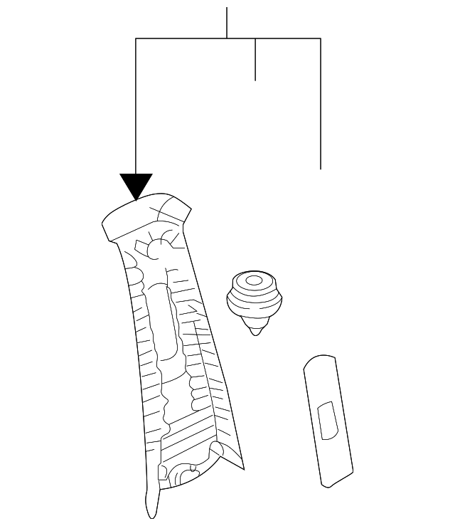 85824-3E00044 Деталь UPR CTR PLR TRIM, LEFT