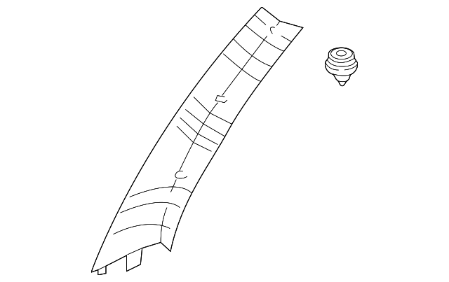 85811-3E00044 Деталь WNDSHLD PLR TRIM, RIGHT