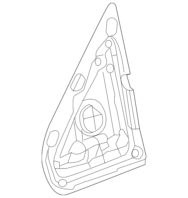 23444128 Деталь MIRROR ASSY GASKET, LEFT