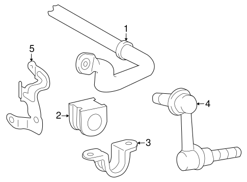 LS600h STABILIZER BAR & COMPONENTS