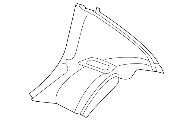 3D7-867-241-C-5S5 Деталь QTR TRIM, LEFT