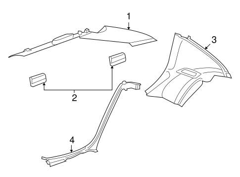 Phaeton INTERIOR TRIM - QUARTER PANELS