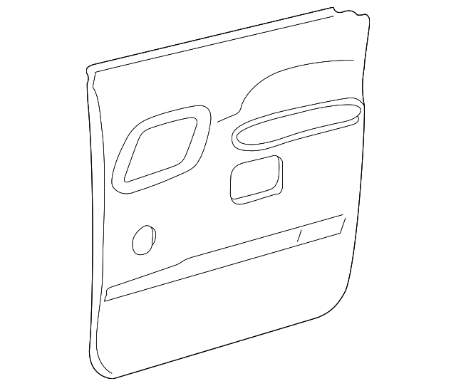 15704143 Деталь REAR DOOR TRIM, LEFT