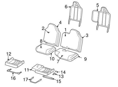B3000 FRONT SEAT COMPONENTS 3