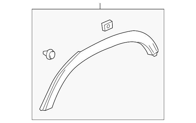 95291864 Деталь WHEEL OPNG MLDG, RIGHT