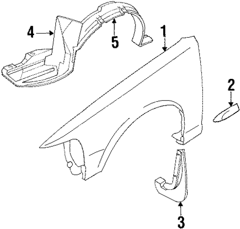 Q45 FENDER & COMPONENTS