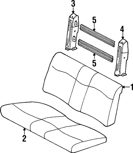 Paseo REAR SEAT COMPONENTS