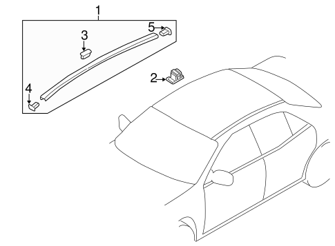 Protege5 EXTERIOR TRIM - ROOF 2