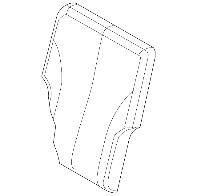 1BC291DVAA Деталь SEAT BACK COVER, LEFT
