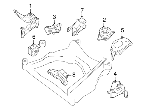 Altima ENGINE & TRANS MOUNTING 3