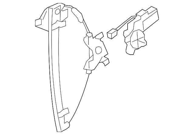 25926010 Деталь WINDOW REGULATOR, RIGHT