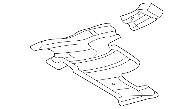MR539599 Деталь CENTER SHIELD, RIGHT