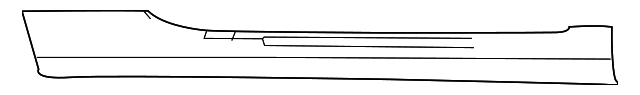 1UZ60KLBAA Деталь ROCKER MOLDING, RIGHT