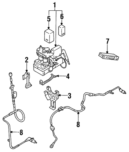 RX-7 ABS COMPONENTS