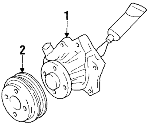 COOLING SYSTEM/WATER PUMP for 1993 Nissan 300ZX #2