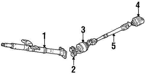 Tracker STEERING COLUMN ASSEMBLY
