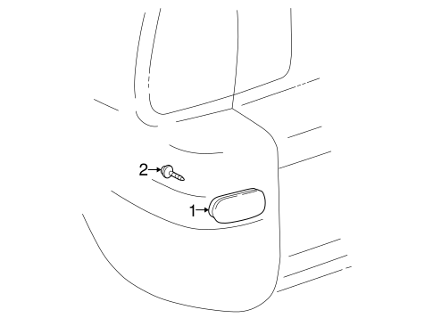 RAV4 REAR REFLECTOR