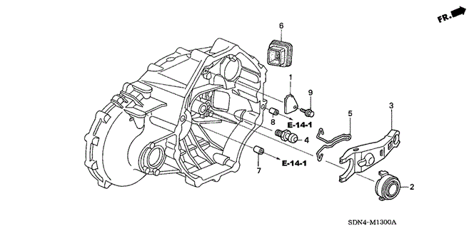 TRANSMISSION - MANUAL/MT CLUTCH RELEASE (V6) for 2003 Honda ACCORD COUPE #1