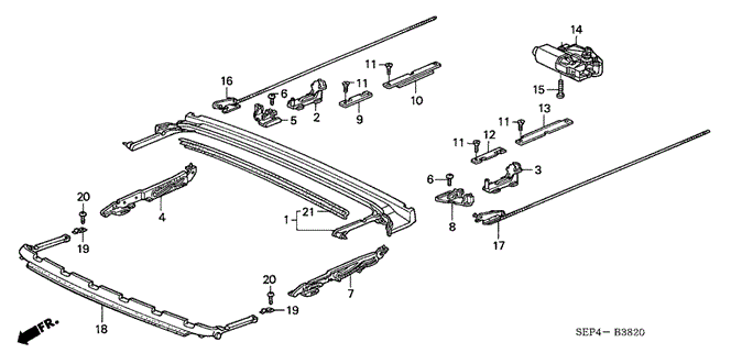 TL ROOF SLIDE COMPONENTS
