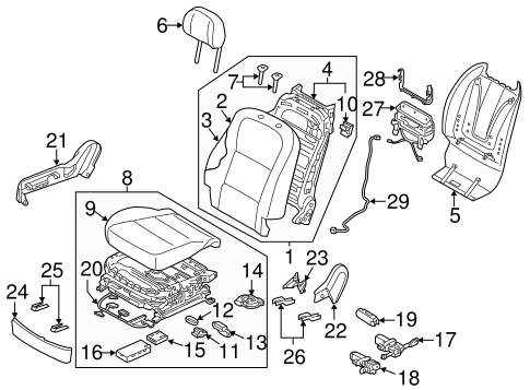 Equus PASSENGER SEAT COMPONENTS