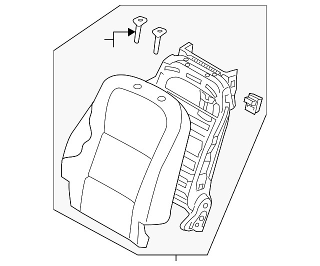 88400-3N800-NVN Деталь SEAT BACK ASSY