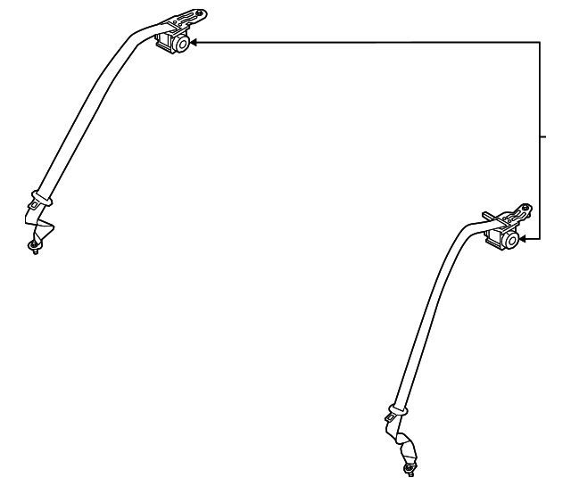 89810-C2000-PPB Деталь OUTER BELT ASSY, LEFT