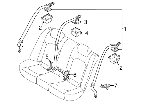 Sonata REAR SEAT BELTS