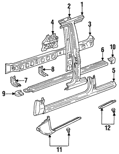 Land Cruiser CENTER PILLAR