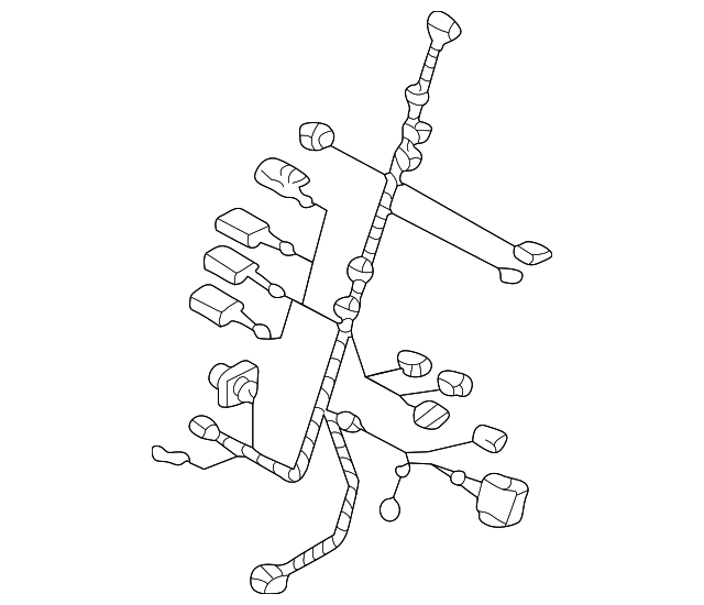 61-12-8-380-432 Деталь WIRE HARNESS, LEFT