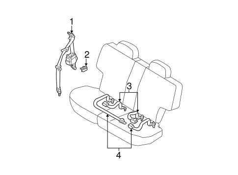Pathfinder REAR SEAT BELTS