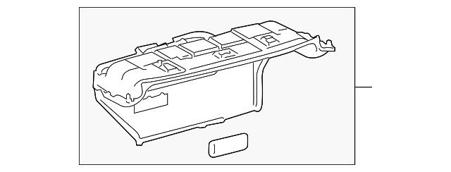 64075-75011 Деталь COMPARTMENT TRIM