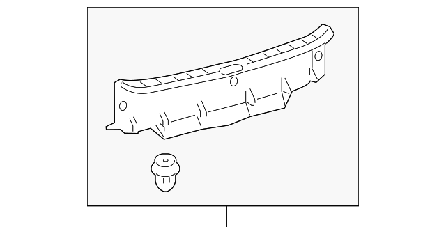 58387-75010 Деталь REAR PANEL TRIM