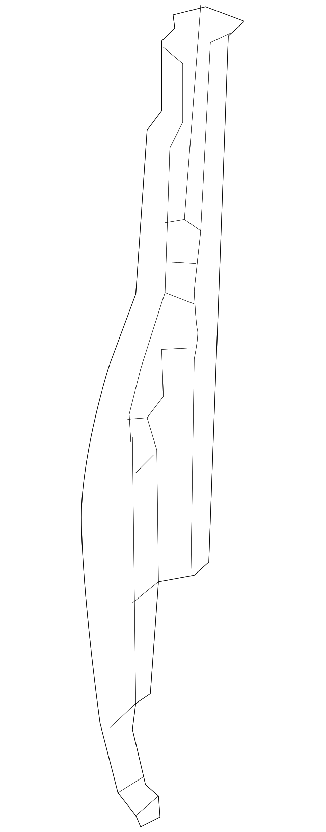 76510-1PC0A Деталь LOCK PILLAR, RIGHT