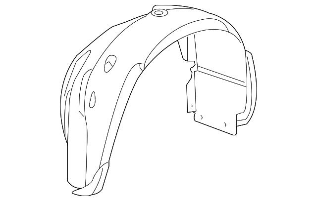 5008914AF Деталь FENDER LINER, RIGHT